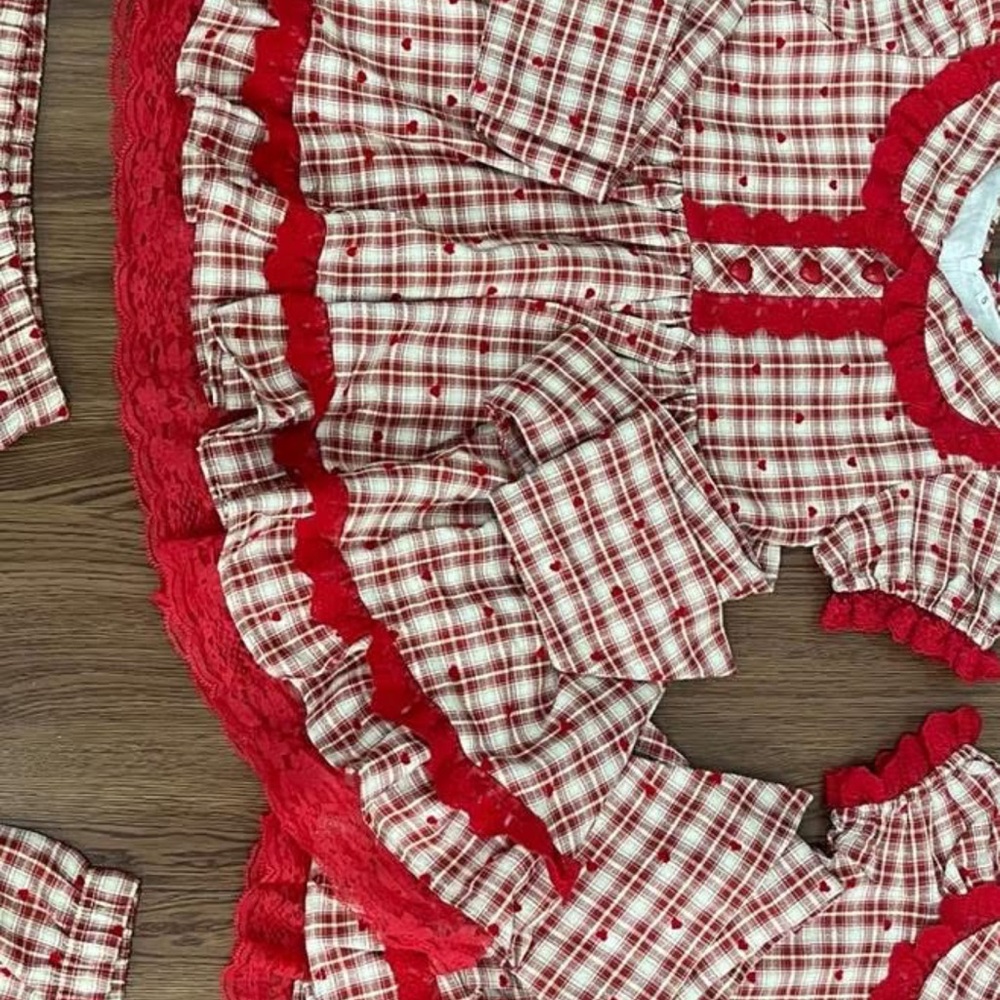 NWT ohshana Red Heart Valentines Day Dress